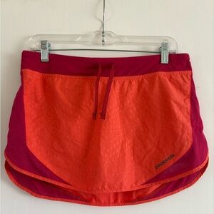 Patagonia Women's Athletic Skirt in Orange and Pink